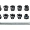 FSA Torx T-30 Alloy Double Chainring Nut/Bolt Set W/ Tool (Black)