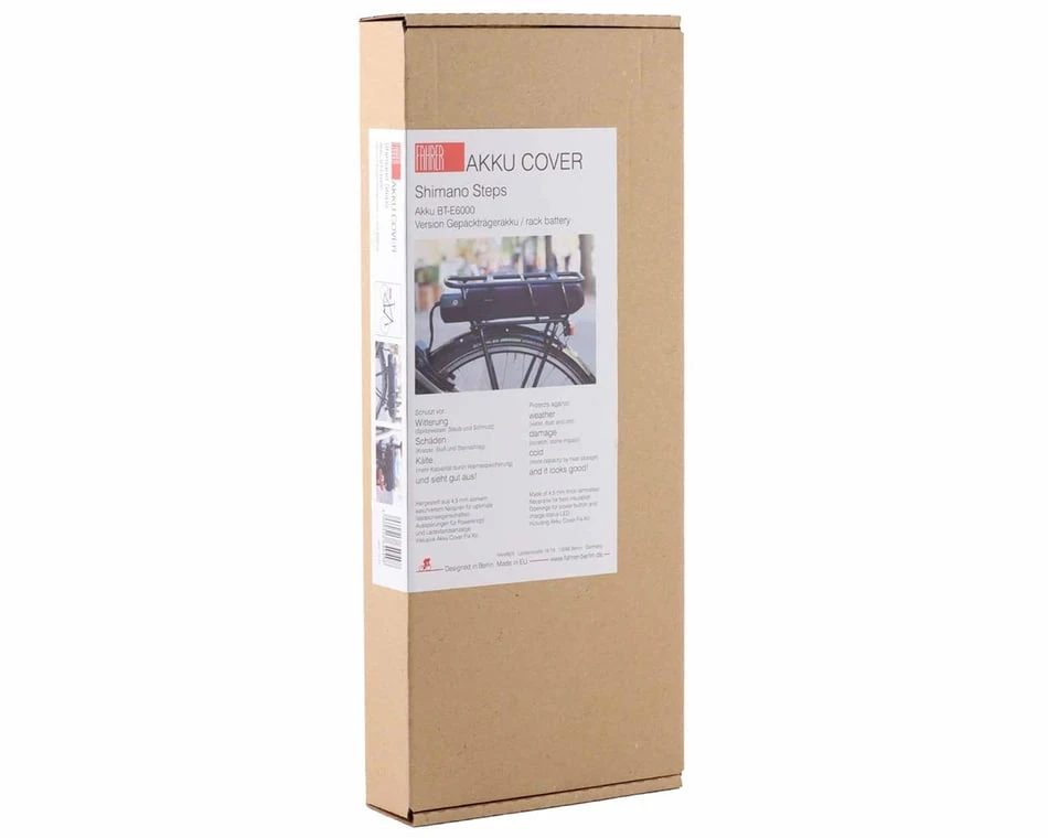 Fahrer Akku Insulated E-Bike Battery Cover (Black) (Shimano STEPS Rack Mount) - Image 2