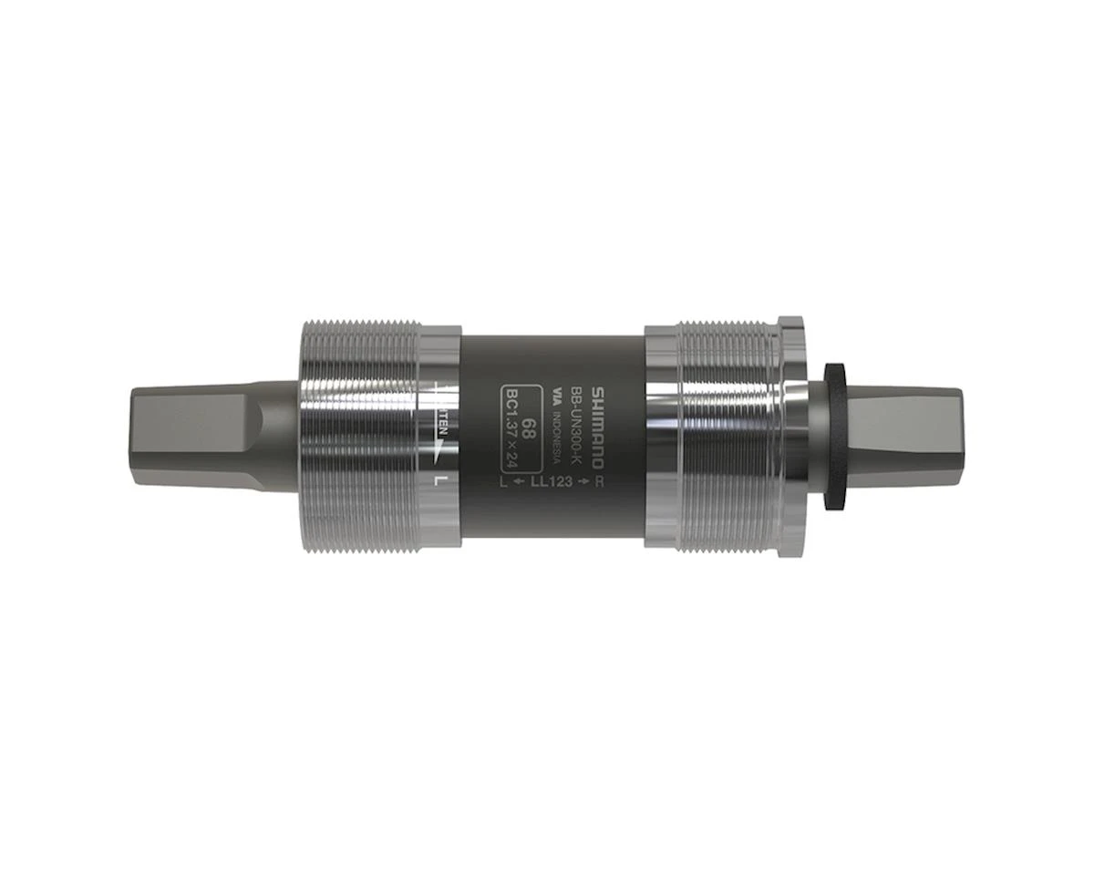 Shimano UN300-K Square Taper English Bottom Bracket (Silver) (BSA) (68mm) (122.5mm) (w/ 0.7mm Spacer) (For Chain Case)
