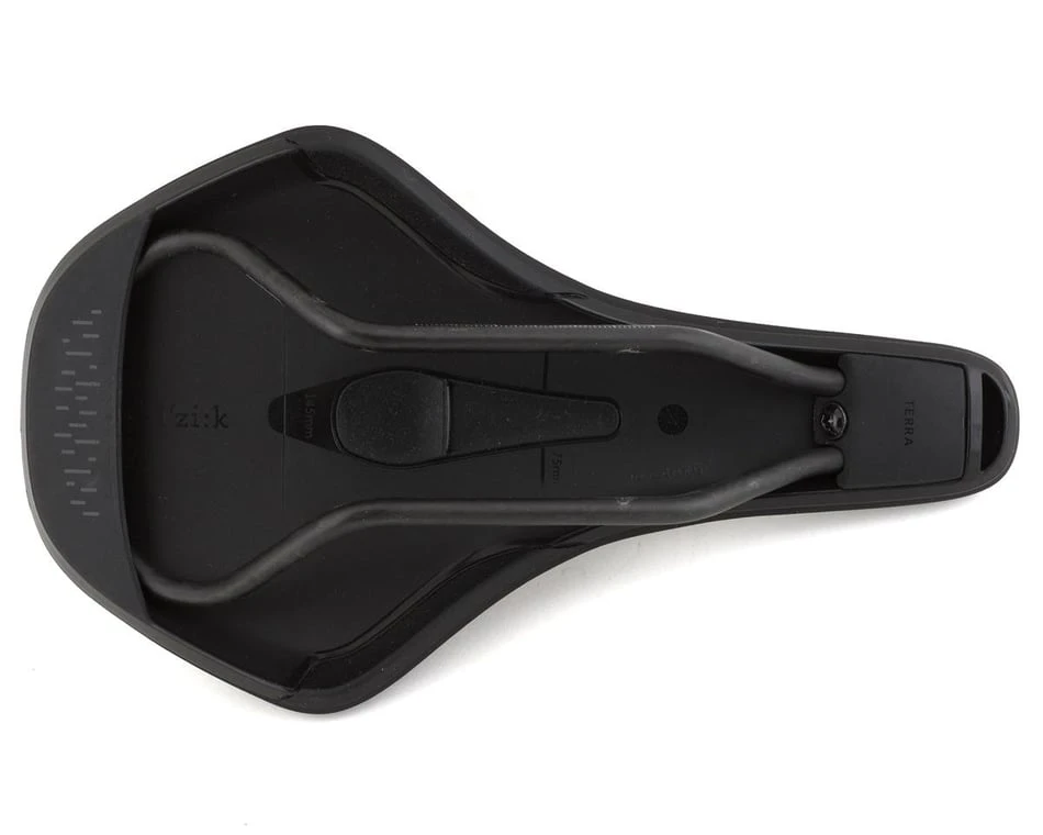 Fizik Terra Aidon X1 E-MTB Saddle (Black) (Carbon Rails) (145mm) - Image 4
