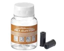 Alligator Brass Brake Ferrules (Black) (100)