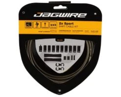 Jagwire 2x Sport Shift Cable Kit (Carbon Silver) (Shimano/SRAM) (1.1mm) (1500/2300mm) (Cables & Housing)