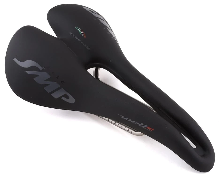 Selle SMP Well M1 Saddle (Black) (FeC30 Rails) (163mm)
