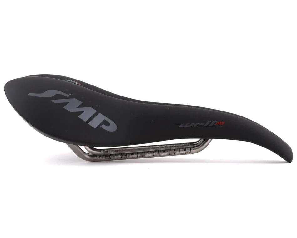 Selle SMP Well M1 Saddle (Black) (FeC30 Rails) (163mm) - Image 2