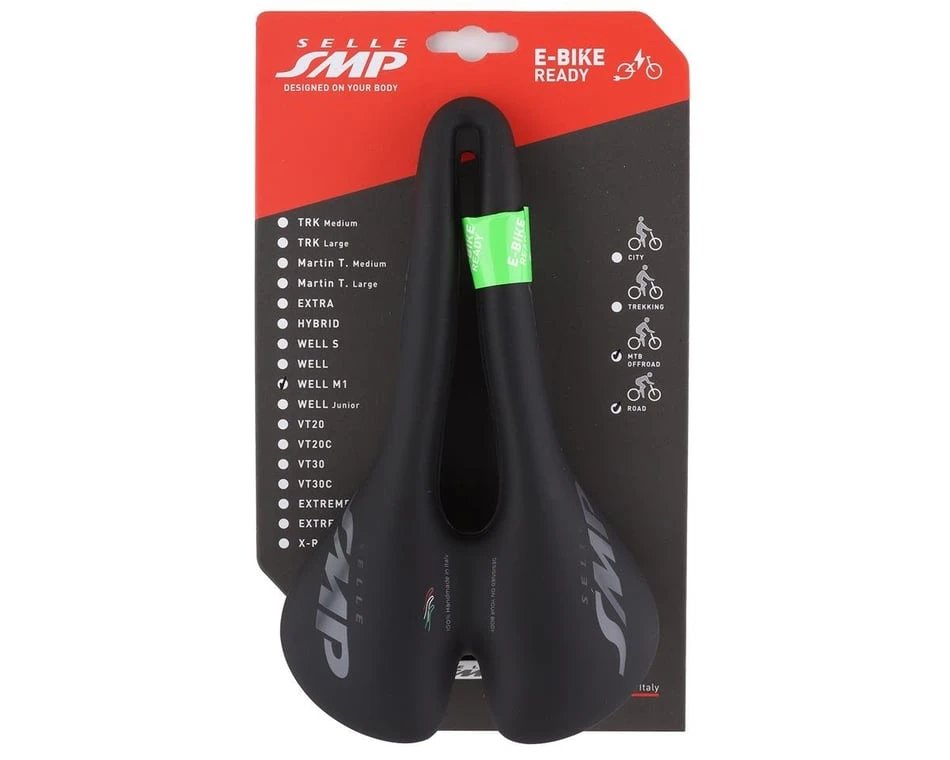 Selle SMP Well M1 Saddle (Black) (FeC30 Rails) (163mm) - Image 5