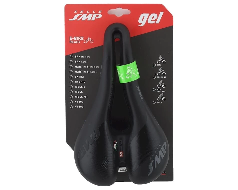 Selle SMP TRK Gel Saddle (Black) (FeC30 Rails) (M) (160mm) - Image 5